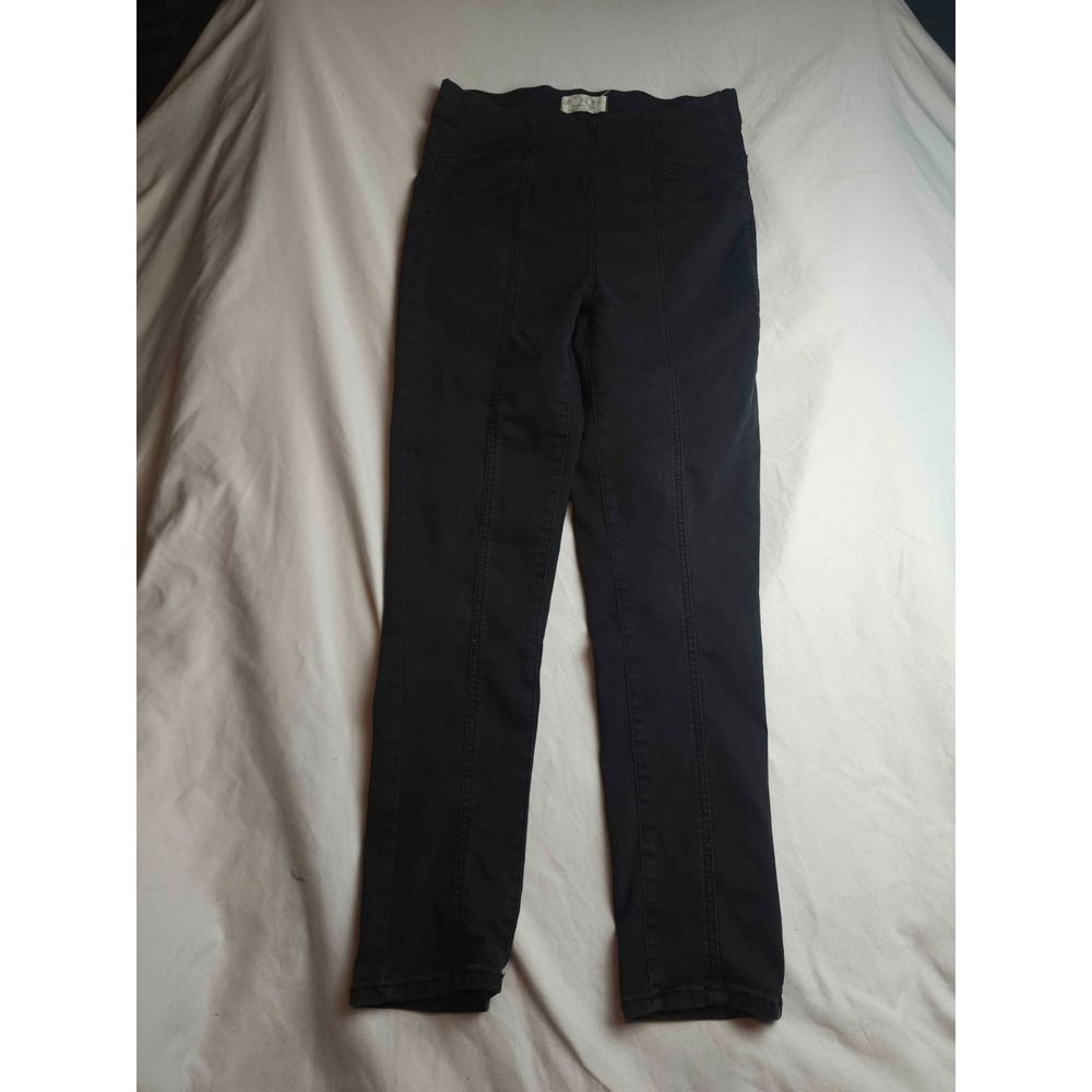 We The Free Feel Alright Skinny Jeans Womens 29 Black Denim Pull On High Rise